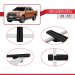 Ford Ranger 2011-2022 Arası Ile Uyumlu Basic Model Ara Atkı Tavan Barı Si̇yah 3 Adet