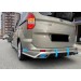 Ford Tourneo Uyumlu Courier Egzoz Görünümlü Arka Tampon Eki (Plastik)