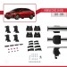 Honda Civic Ix (Fb) Sedan 2012-2015 Arası Ile Uyumlu Ace-4 Ara Atkı Tavan Barı Gri̇