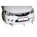 Honda Civic Uyumlu 8 Ön Tampon Altı Telli (Mugen Md) Fiber 2008-2011