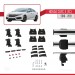 Honda Civic X (Fc) Sedan 2016-2021 Arası Ile Uyumlu Ace-4 Ara Atkı Tavan Barı Gri̇