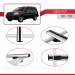 Honda Pilot 2003-2008 Arası Ile Uyumlu Basic Model Ara Atkı Tavan Barı Gri̇ 3 Adet