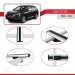 Lexus Rx350 - Rx350-2 2008-2015 Arası Ile Uyumlu Basic Model Ara Atkı Tavan Barı Gri̇ 3 Adet