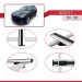 Mazda Cx-5 2013-2018 Arası Ile Uyumlu Basic Model Ara Atkı Tavan Barı Gri̇ 3 Adet