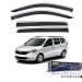Niken Dacia Uyumlu Lodgy 2013-2020 Kromlu Cam Rüzgarlığı 4Lü Parça
