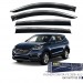Niken Hyundai Uyumlu Santa Fe 2018- Kromlu Cam Rüzgarlığı 4Lü Parça