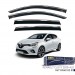 Niken Renault Uyumlu Clio 5 -2020 Kromlu Cam Rüzgarlığı 4Lü Parça