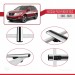 Nissan Pathfinder (R52) 2013-2020 Arası Ile Uyumlu Basic Model Ara Atkı Tavan Barı Gri̇ 3 Adet