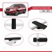 Nissan Pathfinder (R52) 2013-2020 Arası Ile Uyumlu Basic Model Ara Atkı Tavan Barı Si̇yah 3 Adet