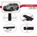 Nissan Rogue 2014-2020 Arası Ile Uyumlu Basic Model Ara Atkı Tavan Barı Si̇yah 3 Adet