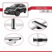 Nissan X-Trail 2014-2021 Arası Ile Uyumlu Basic Model Ara Atkı Tavan Barı Gri̇ 3 Adet