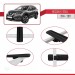 Nissan X-Trail 2014-2021 Arası Ile Uyumlu Basic Model Ara Atkı Tavan Barı Si̇yah 3 Adet