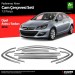 Opel Astra Uyumlu J Sedan Krom Cam Çerçeve Seti 12 Parça 2012 Üzeri (Bütün-Formlu)