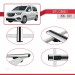 Opel Combo (E) Panelvan 2019-2022 Arası Ile Uyumlu Basic Model Ara Atkı Tavan Barı Gri̇ 3 Adet