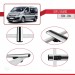 Opel Vivaro 2001-2014 Arası Ile Uyumlu Basic Model Ara Atkı Tavan Barı Gri̇ 3 Adet