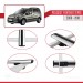 Peugeot Partner Tepee 2008-2018 Arası Ile Uyumlu Basic Model Ara Atkı Tavan Barı Gri̇ 3 Adet