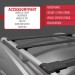 Peugeot Partner Tepee 2008-2018 Arası Ile Uyumlu Fly Model Ara Atkı Tavan Barı Si̇yah 3 Adet Bar