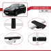 Porsche Cayenne 92A 2011-2018 Arası Ile Uyumlu Basic Model Ara Atkı Tavan Barı Si̇yah 3 Adet
