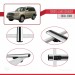 Toyota Land Cruiser 2003-2009 Arası Ile Uyumlu Basic Model Ara Atkı Tavan Barı Gri̇ 3 Adet