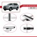 Toyota Land Cruiser Prado (J150) 2009-2023 Arası Ile Uyumlu Basic Model Ara Atkı Tavan Barı Gri̇ 3 Adet