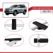 Toyota Land Cruiser Prado (J150) 2009-2023 Arası Ile Uyumlu Basic Model Ara Atkı Tavan Barı Si̇yah 3 Adet