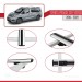 Toyota Proace City Verso 2019-2022 Arası Ile Uyumlu Basic Model Ara Atkı Tavan Barı Gri̇ 3 Adet
