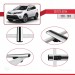 Toyota Rav4 2013-2018 Arası Ile Uyumlu Basic Model Ara Atkı Tavan Barı Gri̇ 3 Adet
