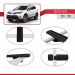Toyota Rav4 2013-2018 Arası Ile Uyumlu Basic Model Ara Atkı Tavan Barı Si̇yah 3 Adet