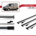 Vauxhall Combo D 2012-2018 Arası Ile Uyumlu Basic Model Ara Atkı Tavan Barı Gri̇ 3 Adet