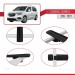 Vauxhall Combo E 2019-2023 Arası Ile Uyumlu Basic Model Ara Atkı Tavan Barı Si̇yah 3 Adet