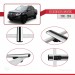 Volkswagen Amarok 2010-2016 Arası Ile Uyumlu Basic Model Ara Atkı Tavan Barı Gri̇ 3 Adet