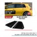 Volkswagen Golf Uyumlu 7 - 45419 Kelebek Cam Kaplama Vizörü Parlak Siyah Parça