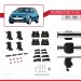 Volkswagen Golf Vii (5G) 2012-2019 Arası Ile Uyumlu Ace-4 Ara Atkı Tavan Barı Gri̇