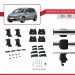 Volkswagen Golf Vii (5G) Sport Van 2014-2019 Arası Ile Uyumlu Ace-4 Ara Atkı Tavan Barı Gri̇