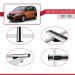 Volkswagen Touran Cross 2007-2010 Arası Ile Uyumlu Basic Model Ara Atkı Tavan Barı Gri̇ 3 Adet