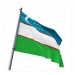 Özbekistan Devleti Gönder Bayrağı 70X105 Cm