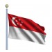 Singapur Devleti Gönder Bayrağı 70X105 Cm
