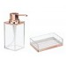 2 Li Banyo Seti Modern Altın Bakır Tasarımlı 20X20X10Cm