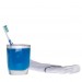 Diş Fırçalık Gri Mavi Poliresin 8X4X11Cm