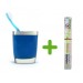 Gri Mavi Poliresin Diş Fırçalık Ve 1 Adet Diş Fırçası 8X4X11Cm