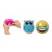 Gülen Emoji Mavi Baykuş Cep Sobası,El Isıtıcı,2 Adet Sıcak Su Torbası Pvc 9Cm