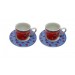 İnce Porselen Türk Kahvesi Fincanı İki Adet 5,5X5,5Cm