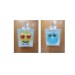 Kalp Emoji Mavi Baykuş Cep Sobası,El Isıtıcı,2 Adet Sıcak Su Torbası Pvc 9Cm