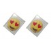 Kalpli Emoji Şekilli Cep Sobası,El Isıtıcı,2 Adet Sıcak Su Torbası Pvc 9Cm