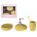 Sarı Petek 3 Lü Banyo Seti 20X20X13Cm