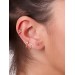 Kuyumcudukkani Üçgen Modeli Rose Renk Trend"Ear Cuff"Küpe