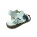 Ortopedikal 1001 Patik Erkek Sandalet Beyaz Direkli Renkli Atkılı