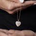 Açılır Kalp Tasarım Kişiye Özel İsim Yazılı 925 Ayar Gümüş Bayan Kolye
