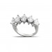 Starlight Diamond Pırlanta Montür Klasik Tasarım 925 Ayar Gümüş Kadın Beştaş Yüzük