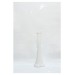 60 Cm Uzun Beyaz Delikli Desenli Köşe Masa Dal Çiçek Vazosu